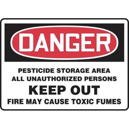 Accuform OSHA DANGER SAFETY SIGN PESTICIDE MCAW002XP MCAW002XP